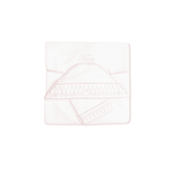 First Badcape Met Washandje Arne Linen Pink