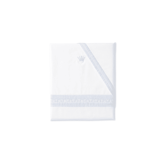 First Dekbedovertrek Bed 100x140 Linen Blue/white