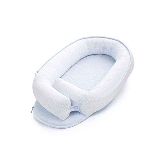 First Babynest Coccon Linen Blue