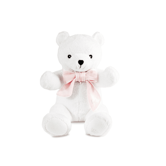 First Beer Teddy 37cm Zoe Linen Pink