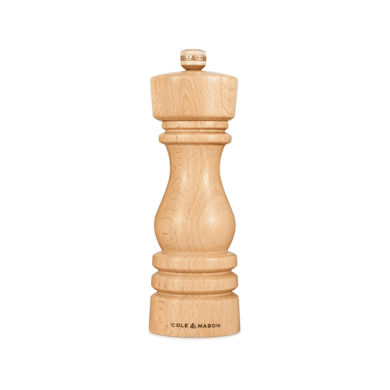 Cole & Mason London Natural Beech Salt Zoutmolen 18cm