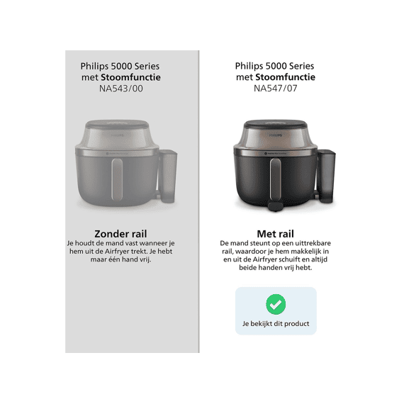 Philips Na547/07 Airfryer 7.2l Rapidair Plus