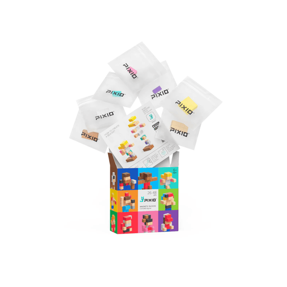 Pixio Magnetische Blokken Surprise Mini Figuur Assortiment