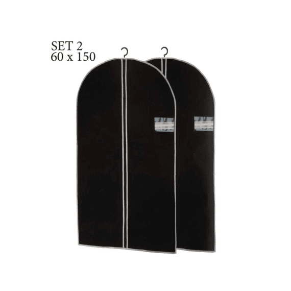 Kledinghoes Set Van 2 60x150cm Zwart