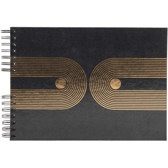 Exacompta Fotoalbum met spiraal 50 zwarte pagina's Graphik - Zwart