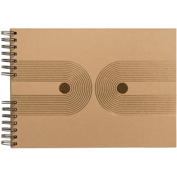Exacompta Graphik Fotoalbum Spiraal Harde Rug 32x22cm 50 Vellen Kraft