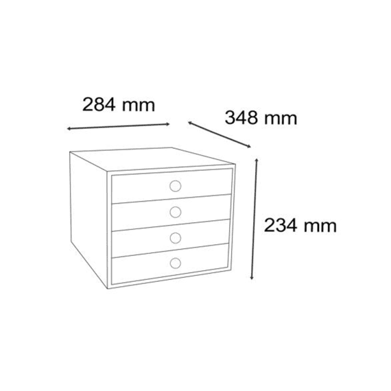 Exacompta Ladenbox Filibox 4 Laden A4