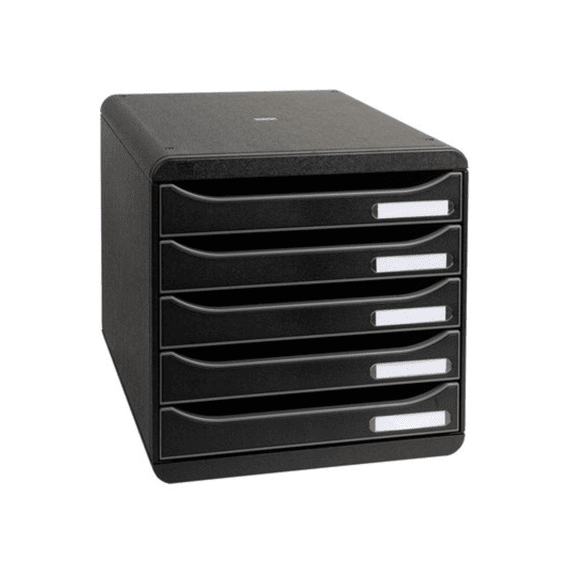 Ladenblok Exacompta Big-Box Plus Classic 5-laden zwart