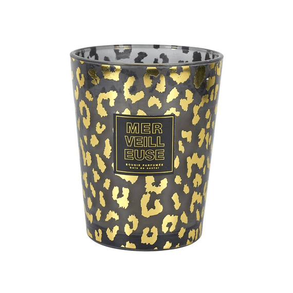 Geparfumeerde Kaars Vase Leopard 16cm