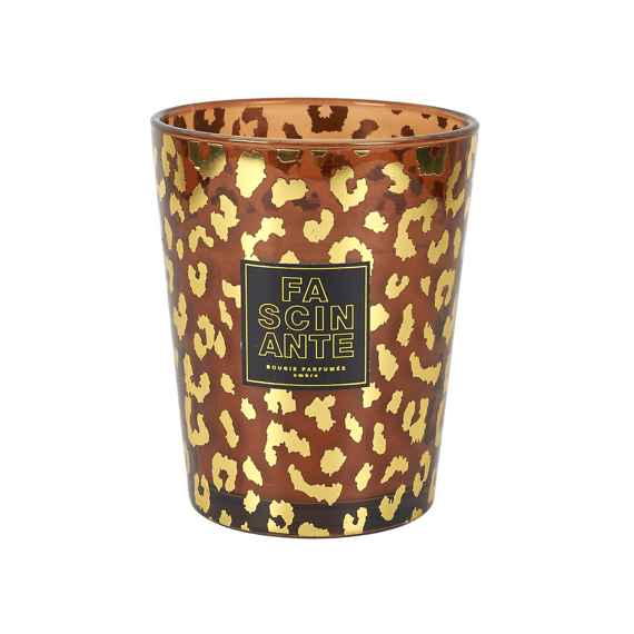 Geparfumeerde Kaars Vase Leopard 16cm