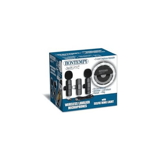 Bontempi Mini Ringlamp Met 2 Draadloze Laveliermicrofoons