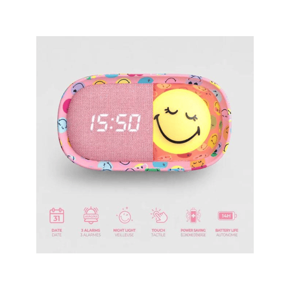 Mob Dreamy Wekker Smileyworld Roze