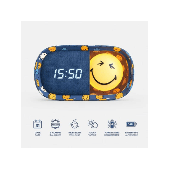 Mob Dreamy Wekker Smileyworld Blauw