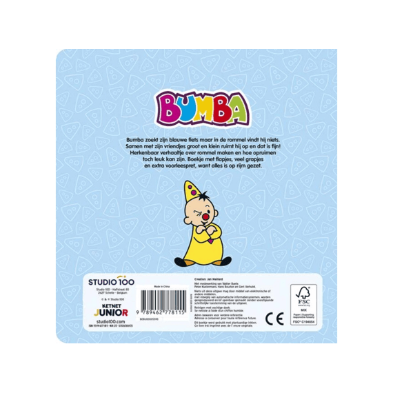 Bumba Kartonboek Met Flapjes - Ik Ruim Op Dat Is Top