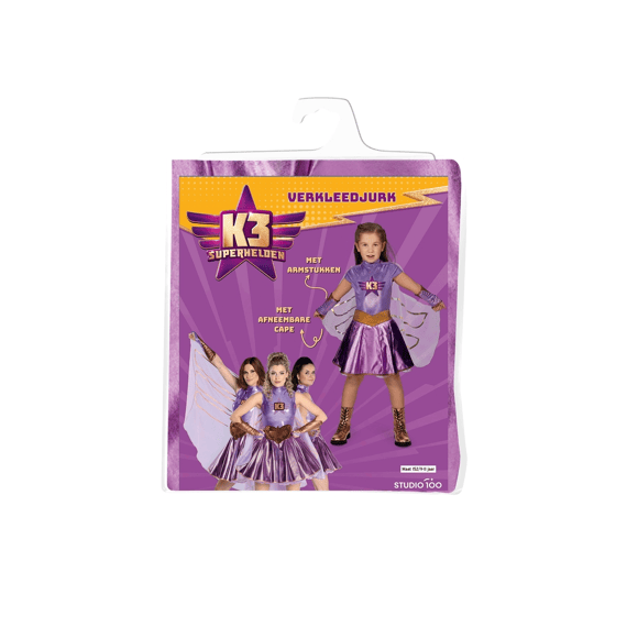 K3 Verkleedjurkje 9-11 Jaar Superhelden
