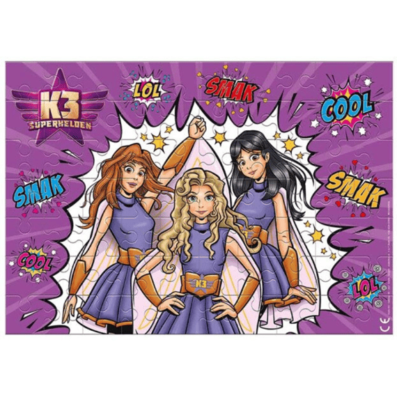 K3 Puzzel 70 Stukjes Superhelden