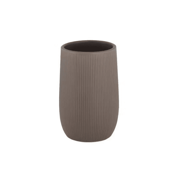 Wenko Tandenborstelbeker Fablo Keramiek Donker Taupe