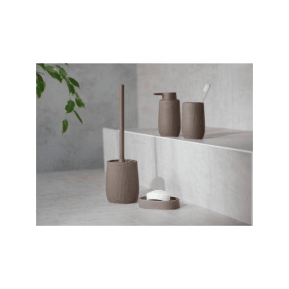 Wenko Toiletborstelhouder Fablo Keramiek Donker Taupe