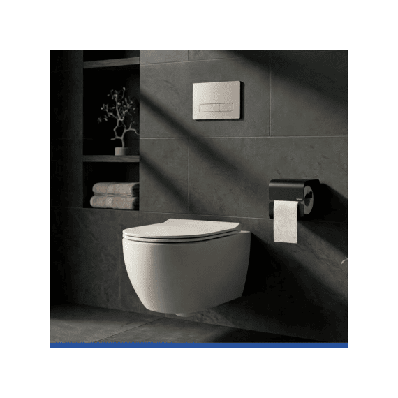 Wenko Turbo-loc Toiletrolhouder Lizan Zwart