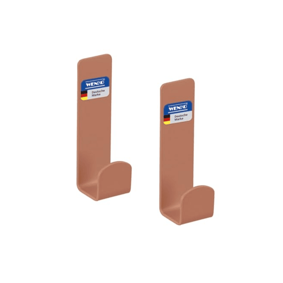 Wenko Turbo-loc Wandhaak Lizan Set Van 2 Stuks Bruin