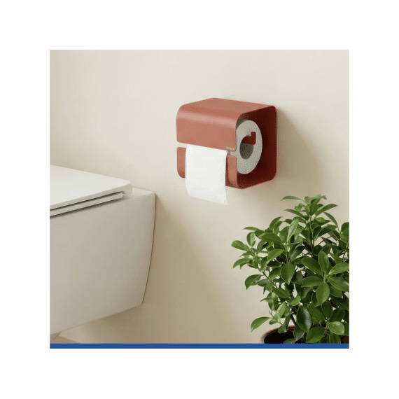 Wenko Turbo-loc Toiletrolhouder Lizan Bruin