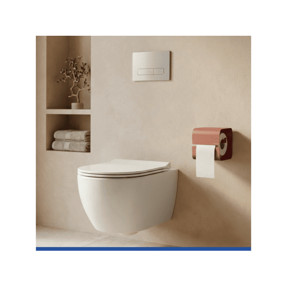 Wenko Turbo-loc Toiletrolhouder Lizan Bruin
