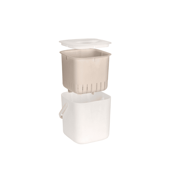 Wenko Afvalemmer Met Zeef Cindy 3l Creme