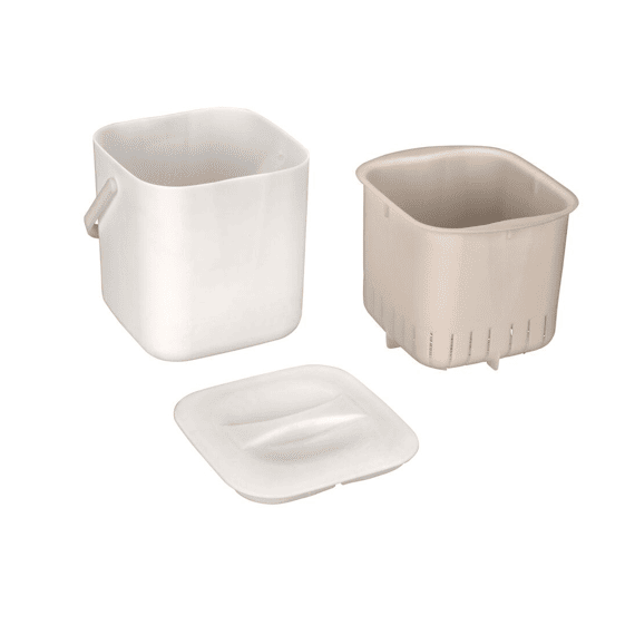 Wenko Afvalemmer Met Zeef Cindy 3l Creme