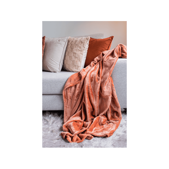 Tiseco Plaid Cosy Delux Microflannel 130x160 Cm Clay