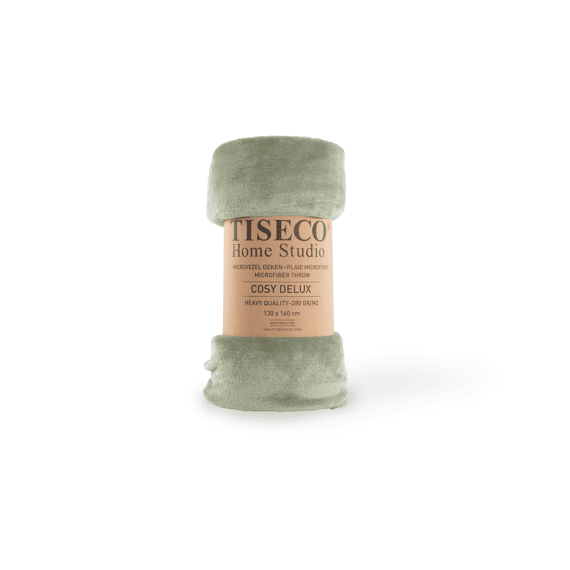 Tiseco Plaid Cosy Delux Microflannel 130x160 Cm Sea Green