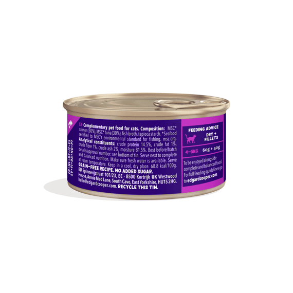 Edgard & Coope Fillets Tonijn/zalm 70g