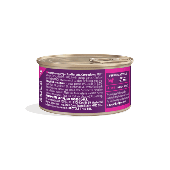 Edgard & Coope Fillets Zalm/kip 70g