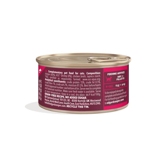 Edgard & Coope Fillets Kip/garnalen 70g