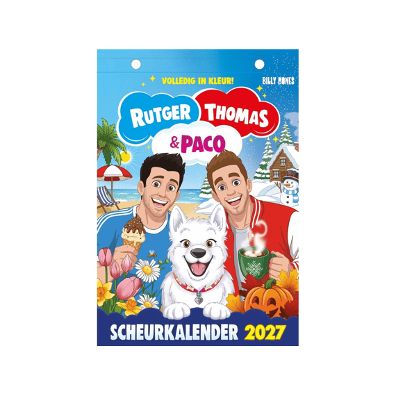 Scheurkalender 2027 Rutger, Thomas En Paco