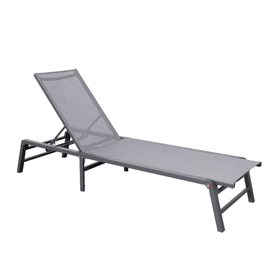 Siesta Plooibare Sunlounger Anthraciet