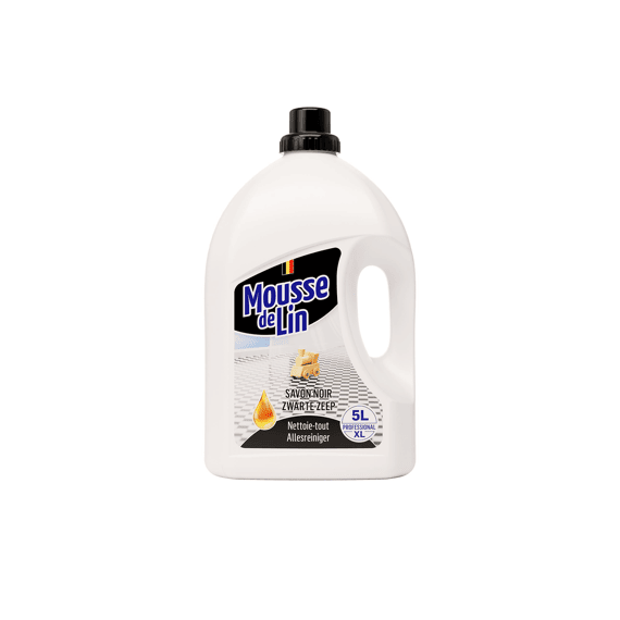 Mousse De Lin Vloerreiniger Zwarte Zeep 5l