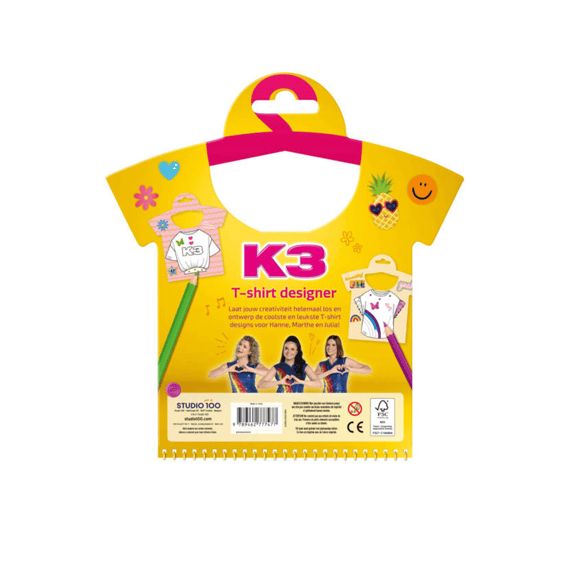 K3 Kleurboek Met Stickers T-shirt Designer
