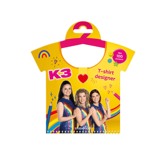 K3 Kleurboek Met Stickers T-shirt Designer