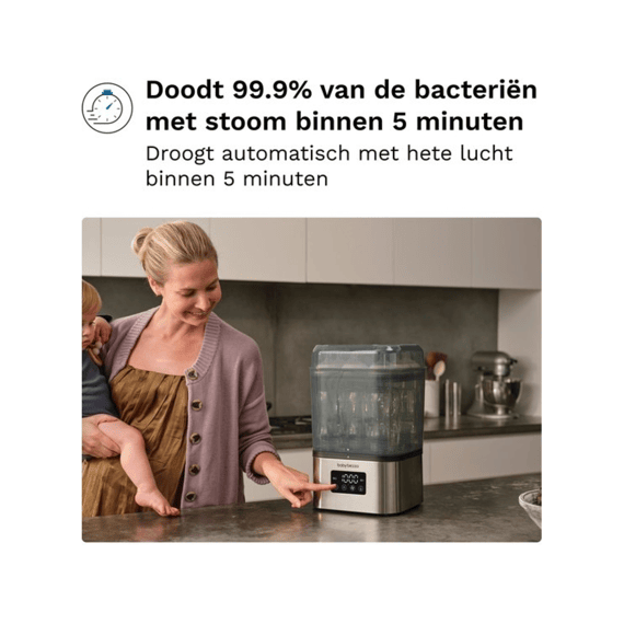 Baby Brezza Superquick Sterilizer Dryer Matt Black