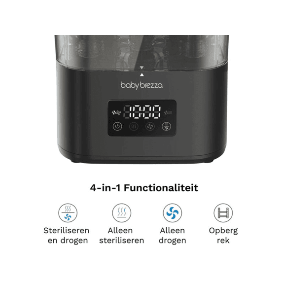 Baby Brezza Superquick Sterilizer Dryer Matt Black