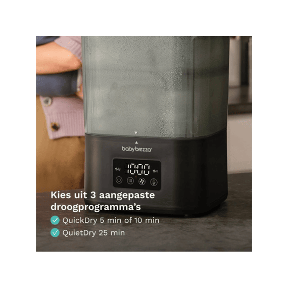 Baby Brezza Superquick Sterilizer Dryer Matt Black