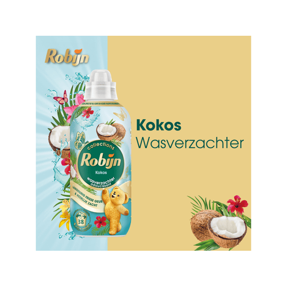 Robijn Wasverzachter Vloeibaar Kokos 38 Scoops/765ml