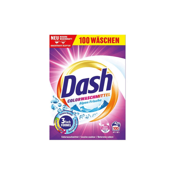 Dash Wasmiddel Poeder Kleur Fris 100 Scoops/5kg