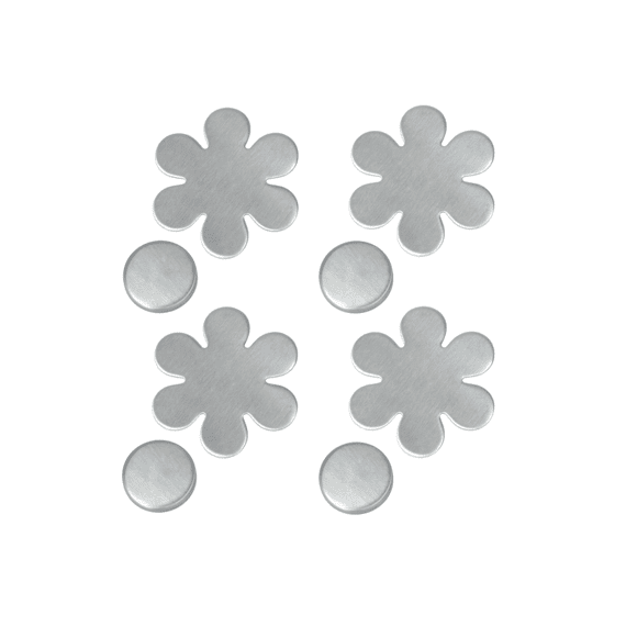 Metaltex Magnetische Tafellederen Roestvrij Staal 4 Stuks