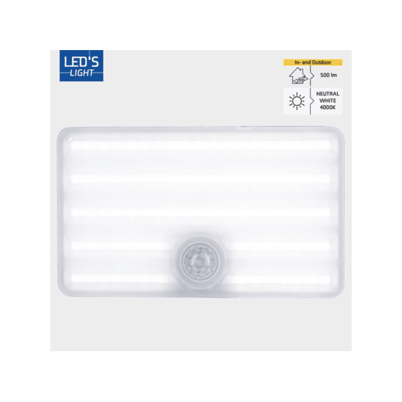 Outdoor Solar Licht 500lm 4000k Ip65 Sensor Zwart