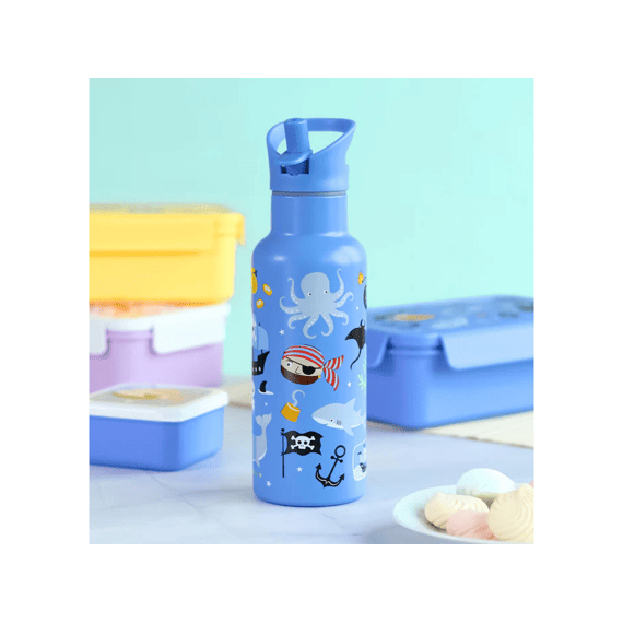 A Little Lovely Company Drinkfles Stainless Steel 500ml Pirates