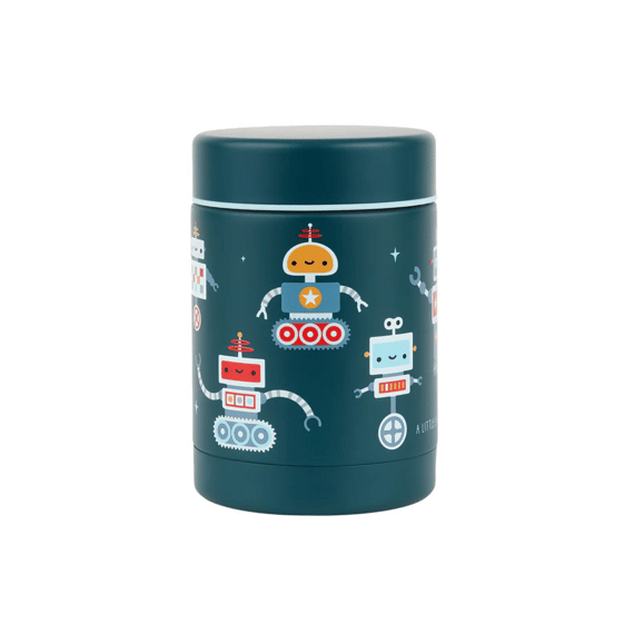 A Little Company Food Jar Stainless Steel Robots