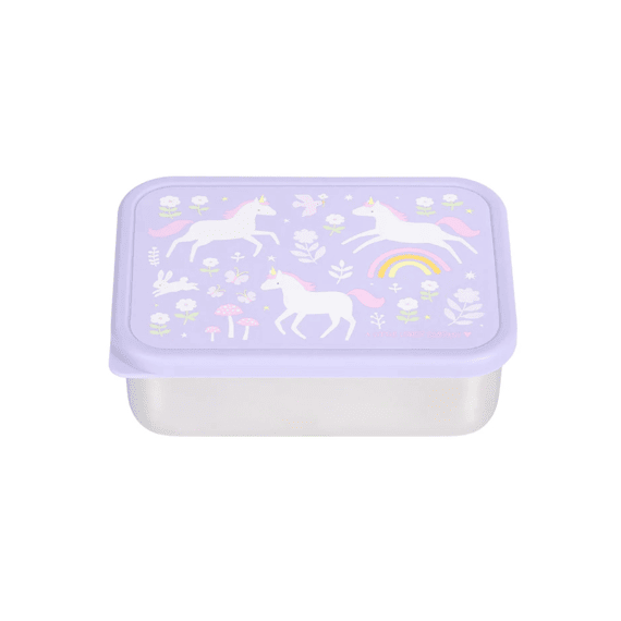 A Little Company Lunch Box Stainless Steel Unicorn