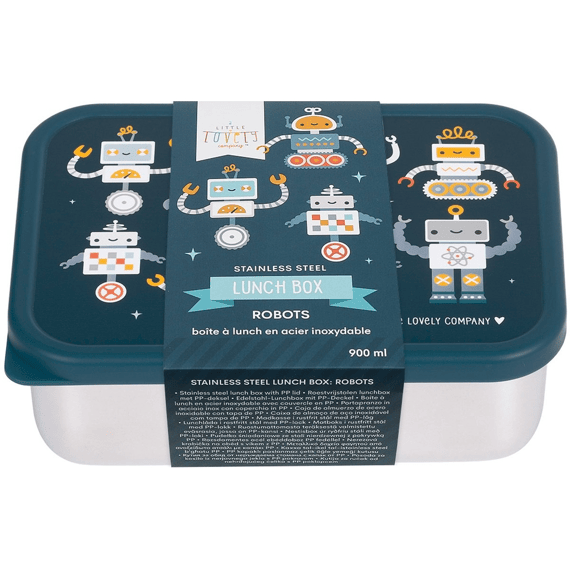 A Little Company Lunch Box Stainless Steel Robots