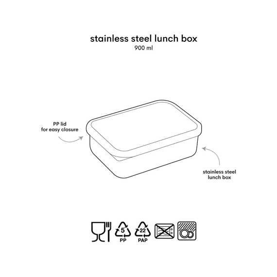 A Little Company Lunch Box Stainless Steel Robots